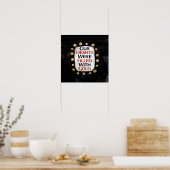 Unsere Herzen waren Gold Poster Wall Art (Küche)