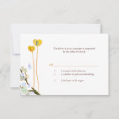 Unsere Herzen zusammen White Wedding RSVP (Vorderseite)