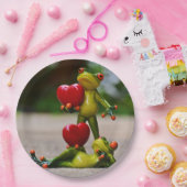 Unsere Herzpapierplatte Pappteller (Party)