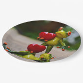 Unsere Herzpapierplatte Pappteller (Schrägansicht)