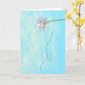 Unsere Hilfe, Beileid/Wohlfühlkarte Karte (Gelbe Blume)