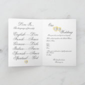 Unsere Hochzeit - besonders angefertigt - Einladung (Innenseite)