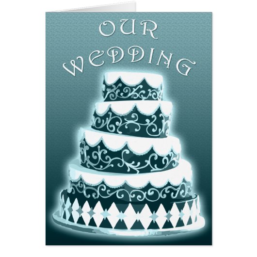 Unsere Hochzeit : Blue Cake: (Vorne)