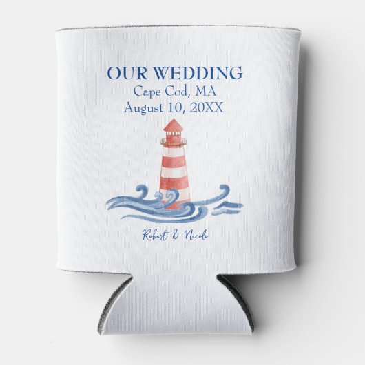 Unsere Hochzeit - Cape Cod Dosenkühler (Vorderseite)