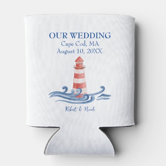 Unsere Hochzeit - Cape Cod Dosenkühler (Rückseite)