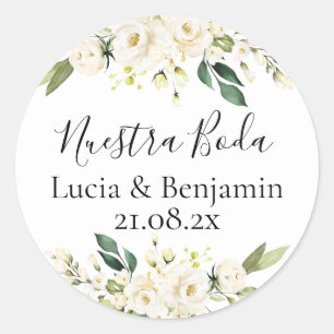 Unsere Hochzeit  Classic Round Sticker