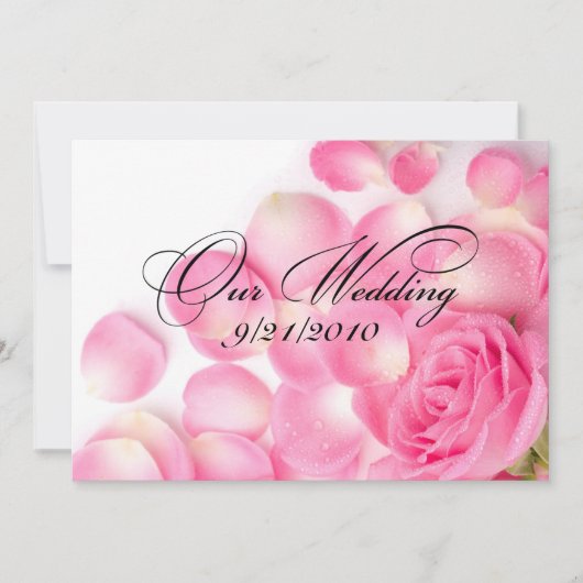 Unsere Hochzeit Einladung (Vorderseite)