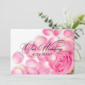 Unsere Hochzeit Einladung (Stehend Vorderseite)