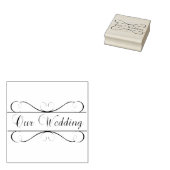Unsere Hochzeit Gummistempel (Stempel)