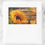 Unsere Hochzeit im Herbst Sticker Rect, Country So (Tasche)