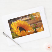 Unsere Hochzeit im Herbst Sticker Rect, Country So (Umschlag)