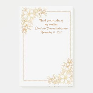 Unsere Hochzeit-Klebezettel zur Hochzeit als Gesch Post-it Klebezettel