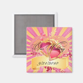 Unsere Hochzeit Magnet (Vorderseite/Rückseite)