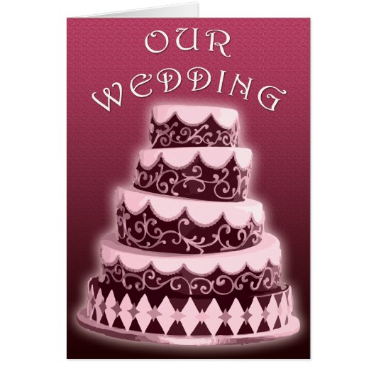 Unsere Hochzeit : Pink Cake: (Vorne)