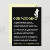 Unsere Hochzeit Postkarte (Vorne/Hinten)