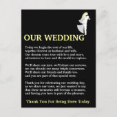 Unsere Hochzeit Postkarte (Vorderseite)