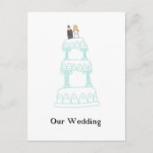 Unsere Hochzeit Postkarte (Vorderseite)