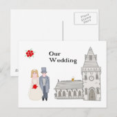 Unsere Hochzeit Postkarte (Vorne/Hinten)