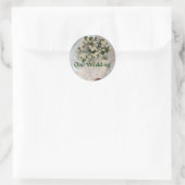 Unsere Hochzeit Runder Aufkleber (Tasche)