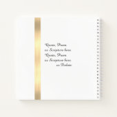 Unsere Hochzeit, Schwarze Skriptnamen, Datum, Foto Notizblock (Rückseite)