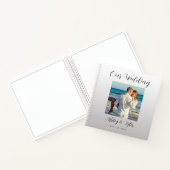 Unsere Hochzeit, Silberglanz, Namen, Datum und Fot Notizblock (Innenseite)