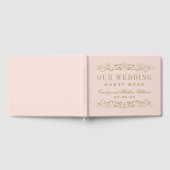 Unsere Hochzeit Vintag Blush Antique Geblüht Gästebuch (Voll)