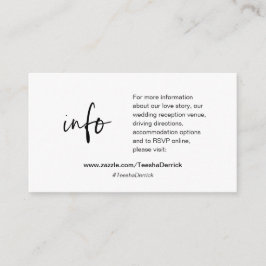 Unsere Hochzeitsdetails, Website, UAWG, Eintrittsk Begleitkarte