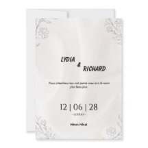 Unsere Hochzeitseinladung für einen schönen Tag