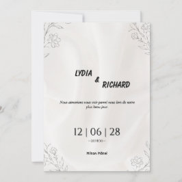 Unsere Hochzeitseinladung für einen schönen Tag Einladung