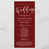 Unsere Hochzeitsfeier, das klassische Programm Bur (Vorderseite)