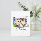 Unsere Hochzeitsfotografie - Tshirts und Geschenke Postkarte (Stehend Vorderseite)