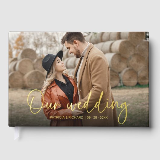 Unsere Hochzeitshochzeit Gästebuch (Vorderseite)