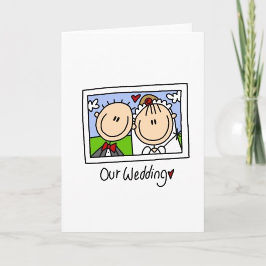 Unsere Hochzeitskarte Karte (Vorderseite)