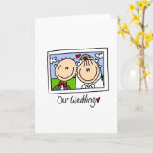 Unsere Hochzeitskarte Karte (Gelbe Blume)