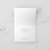 Unsere Hochzeitskarten Imitate Foil Rosegold Dankeskarte (Innenseite)