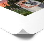 Unsere Hochzeitskriptfotocollage Poster (Ecke)