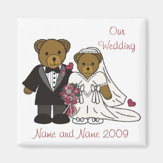Unsere Hochzeitsmagnet-Teddybären Magnet