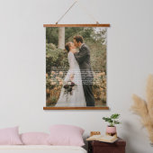 Unsere Hochzeitssong-Texte Wandteppich Mit Holzrahmen (Schlafzimmer)