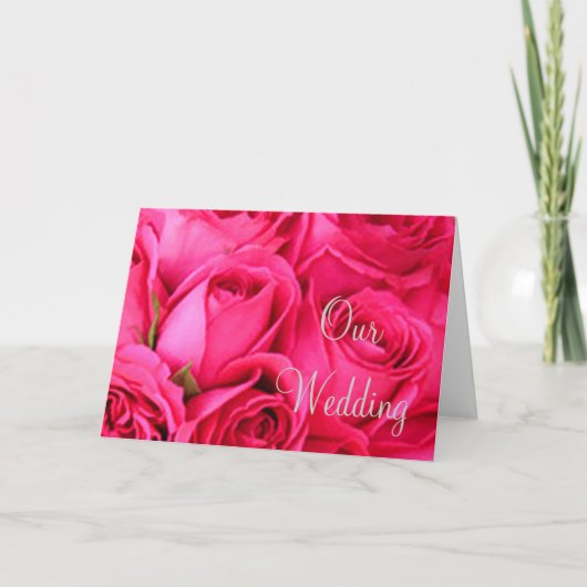 Unsere Hochzeitsstipps-Mitteilungskarten Karte (Vorderseite)