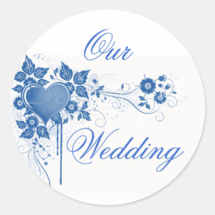 Unsere Hochzeitsticker für Umschlag Aufkleber