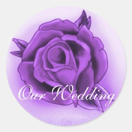 Unsere Hochzeitsticker Runder Aufkleber (Vorderseite)