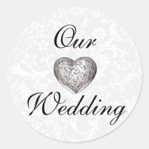 Unsere Hochzeitsticker-Siegel Runder Aufkleber