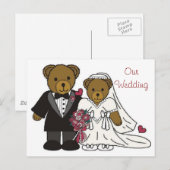 Unsere Hochzeitstorte Postkarte (Vorne/Hinten)