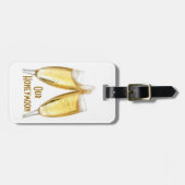 UNSERE HONEYMOON-Gepäckmarke Gepäckanhänger (Vorderseite horizontal)