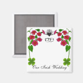 Unsere irische Hochzeit Magnet (Vorderseite/Rückseite)