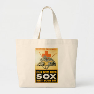 Unsere Jungen benötigen Sox ~ Strick Ihr Stückch Jumbo Stoffbeutel
