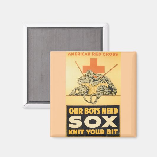 Unsere Jungen brauchen Sox Magnet (Vorderseite/Rückseite)