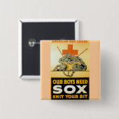 Unsere Jungs brauchen Sox ~ Strick Ihr Bit Button (Vorne & Hinten)