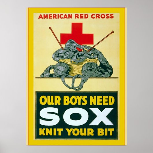 Unsere Jungs brauchen Sox ~ Vintager Weltkrieg 1 Poster (Vorne)