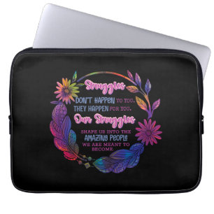 Unsere Kämpfe formen uns zu den erstaunlichen Mens Laptopschutzhülle